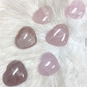 High grade Rose Quartz hearts